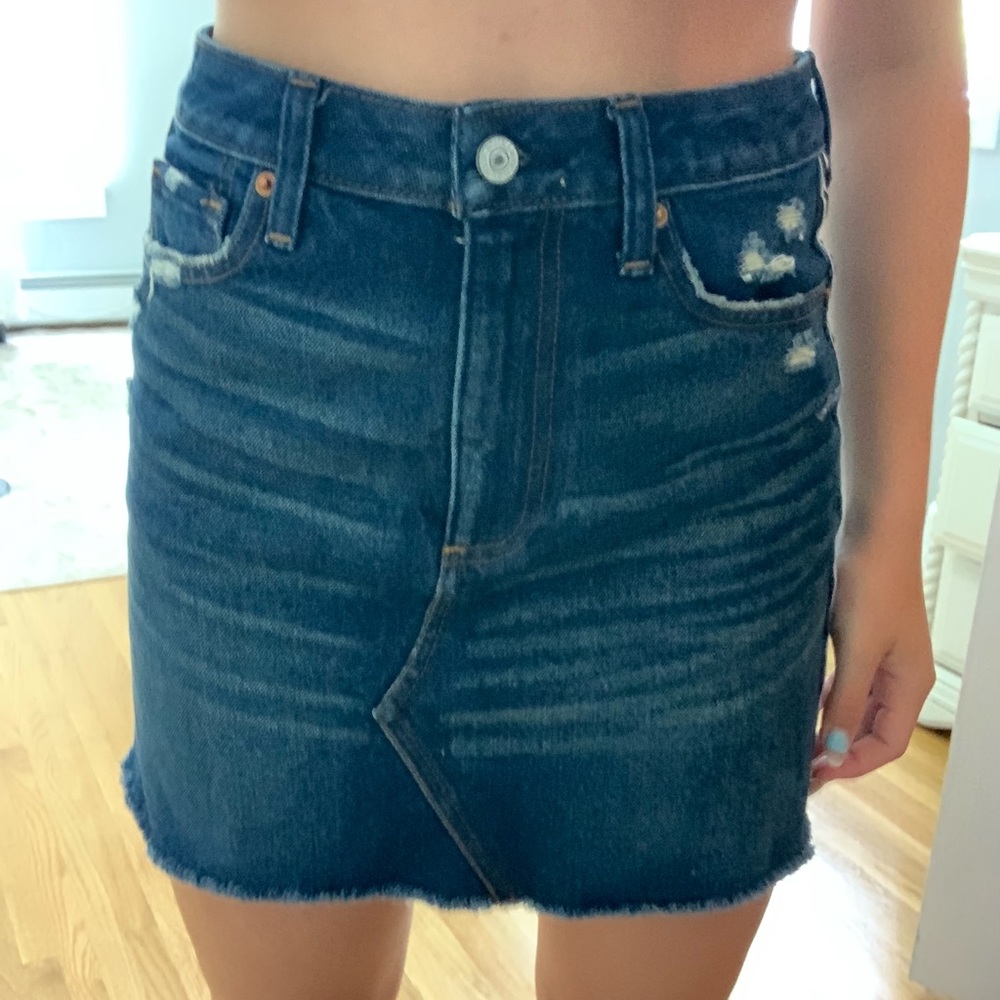 Dark jean skirt